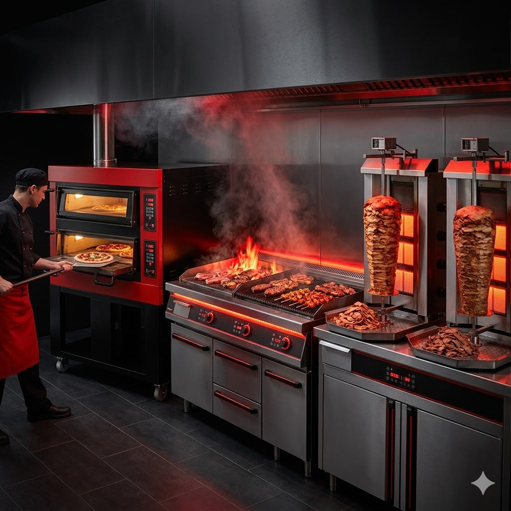 Équipements Pizza, Grill et Kebab pour cuisines professionnelles