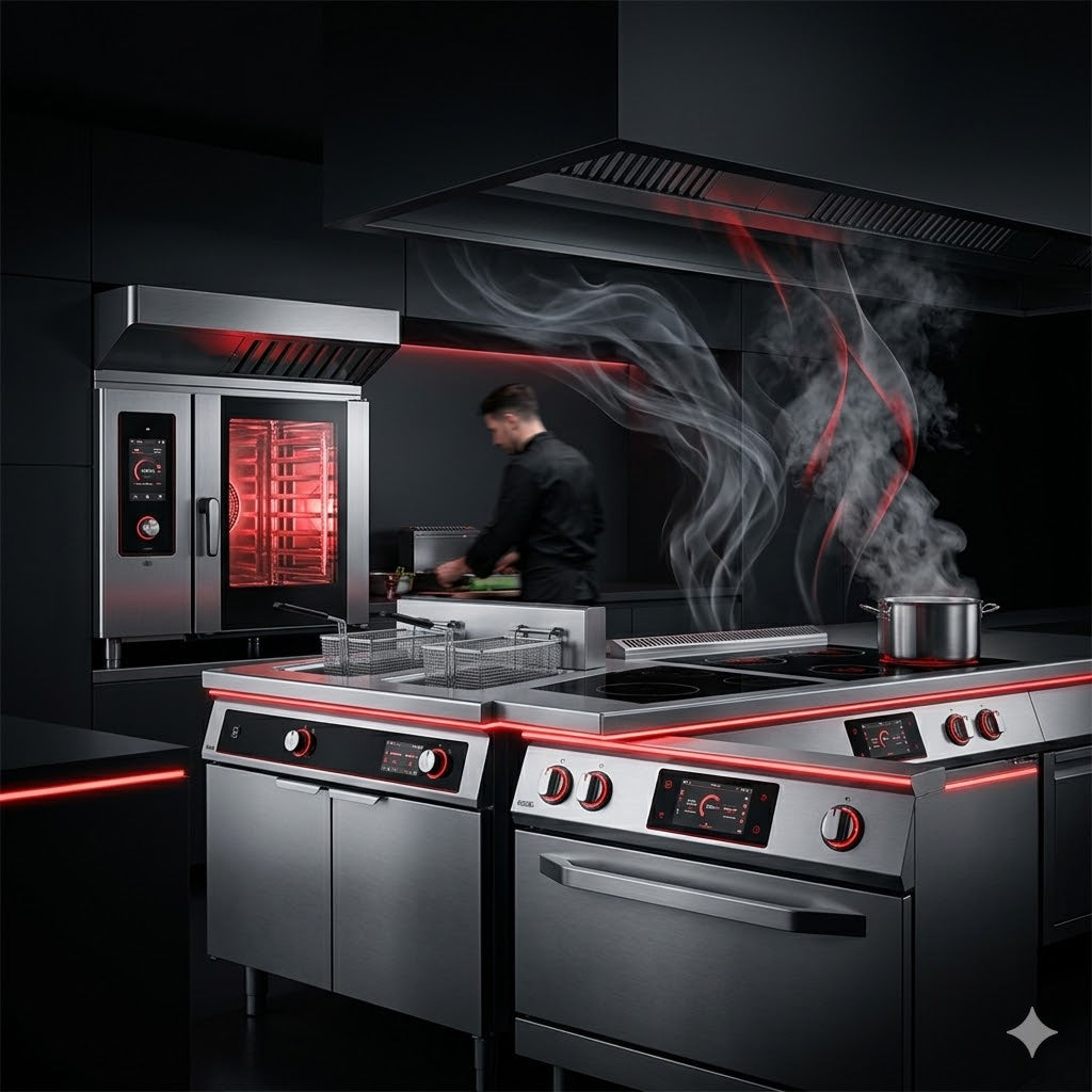 Équipements de cuisson professionnelle pour cuisines CHR