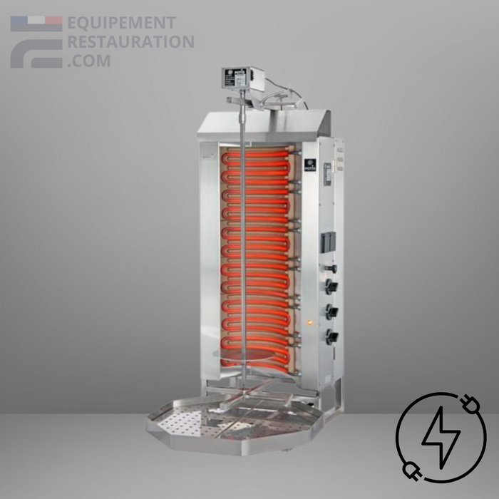Machine à kebab électrique moteur en haut