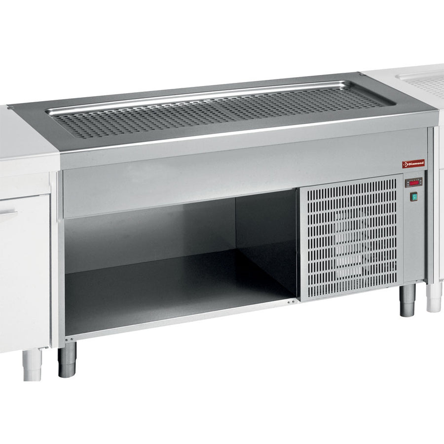 Élément top réfrigeré sur meuble ouvert 4x GN1/1
