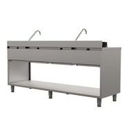 Wokstove | gaz wok stove – 4×15 kW – 4 cooking zone - Unninox - image 6
