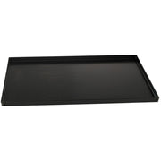Plaque en tôle noire 600x400 bord droit 20 mm