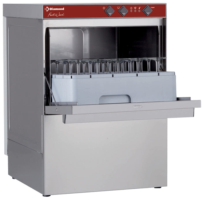 Lave-verres et vaisselle panier carré 450x450 mm + pompe vidange