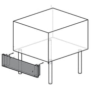 Panneau inox frontal, grill G22/GPLP8-N