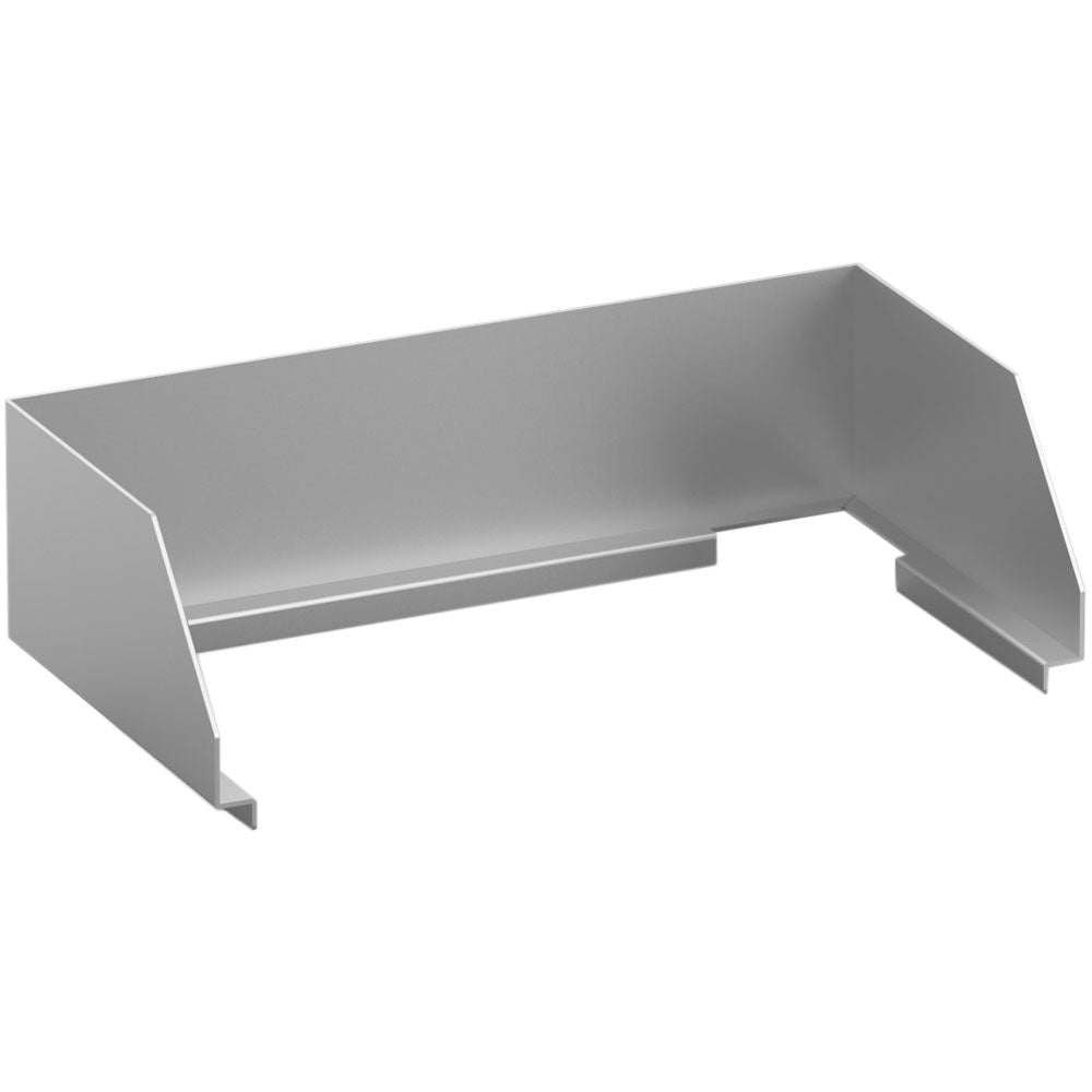 Rebord anti-éclaboussures inox, plaque 400mm