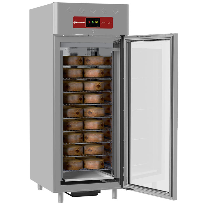 Armoire de fermentation Diamond, 850L, avec porte vitrée, ventilation, pour affinage de fromages, dimensions 20x GN 2/1