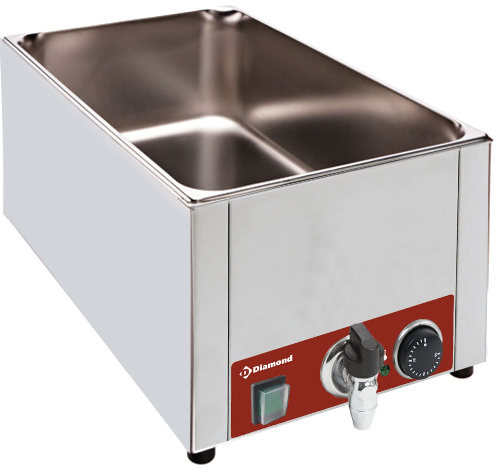 Bain-marie de table électrique GN 1/1 - 150 mm + robinet