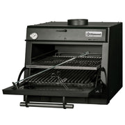 Four-BBQ à charbon, GN 1/1 (60 Kg/h)/Noir