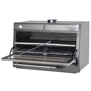 Four-BBQ à charbon, GN 2/1 + GN1/1 (150 Kg/h)/Inox