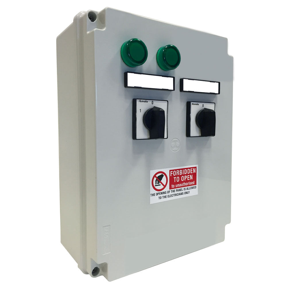 Coffret électrique 2 vitesses + interrupteur LED