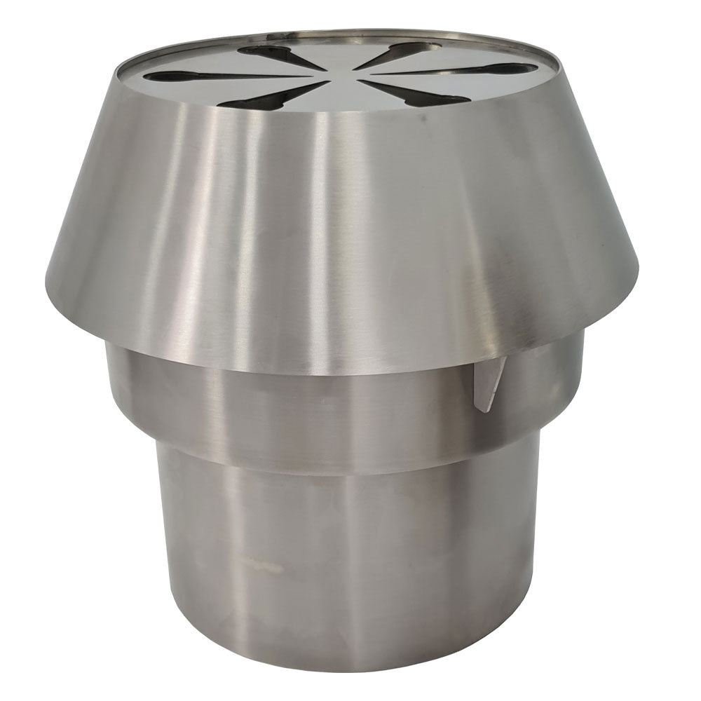 Kit pare-feu + chapeau cheminée inox (CBQ-120)