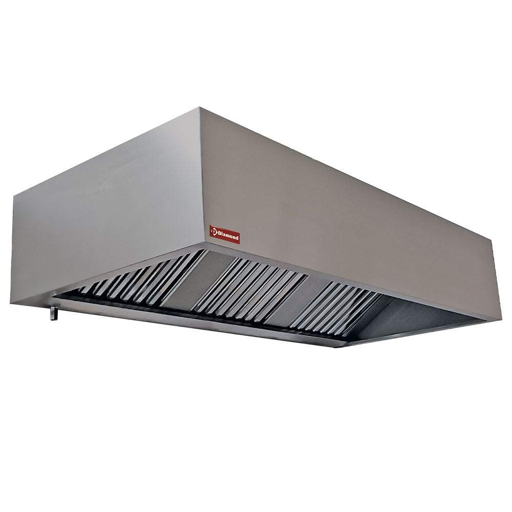 Hotte murale 4 filtres labyrinthes 500x500 mm