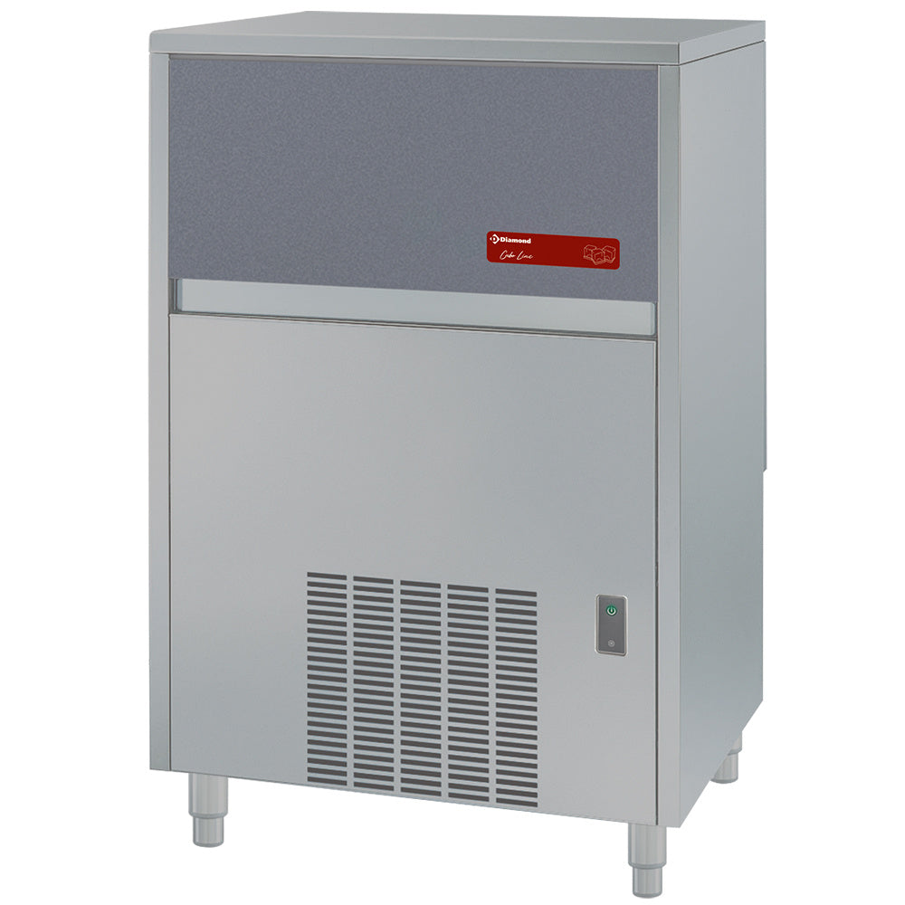Machine à glaçons Diamond CUBO ICE 95 kg avec réserve de 55 kg, modèle plein avec réservoir d'eau, vue en gros plan