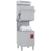 Lave-vaisselle à capot, panier 500x500 mm, Adoucisseur en continu + Condenseur-récupérateur de buées