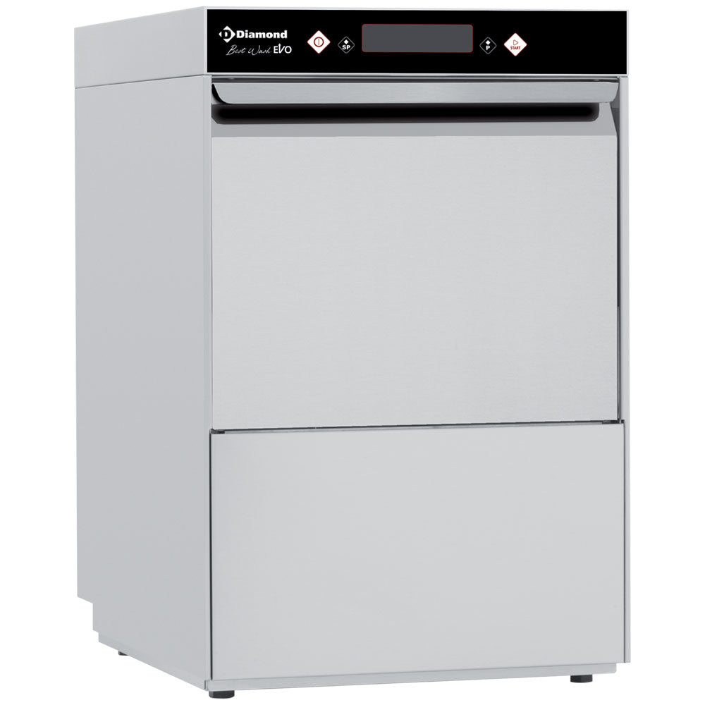 Panier lave-verres Diamond Full Hygiène 400x400 mm, robuste et hygiénique pour le nettoyage efficace de verres.