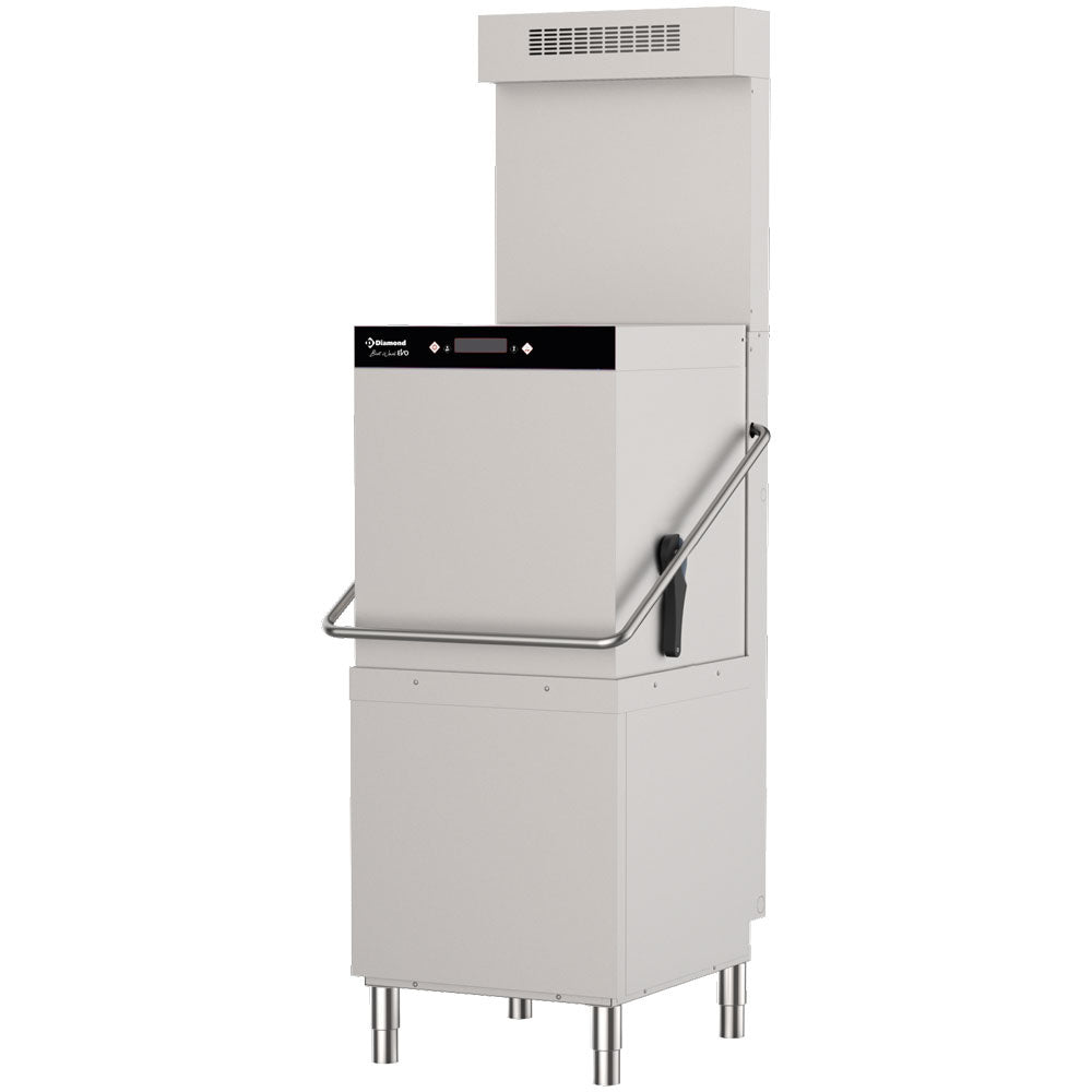 Lave-vaisselle capot, panier 500x500 mm "Full Hygiene" + Condenseur-récupérateur de buées