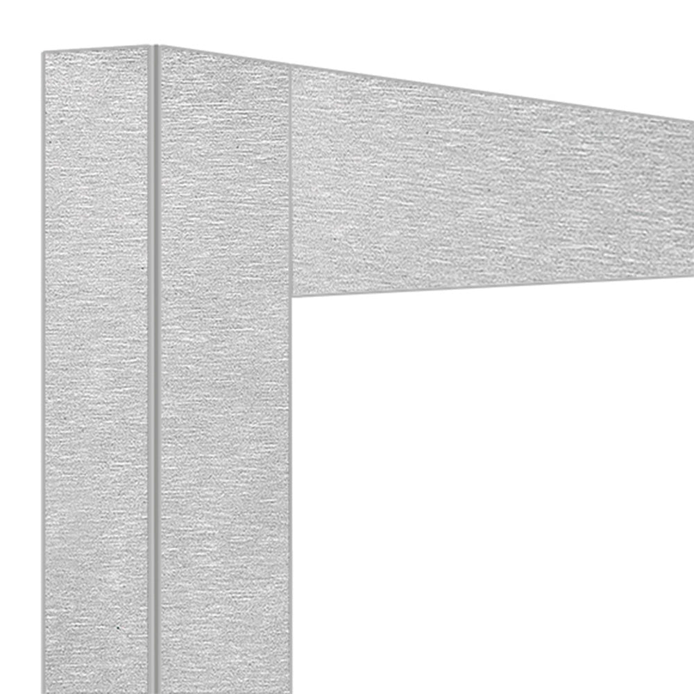 Déco vitrine 530 Lt.Acier satiné