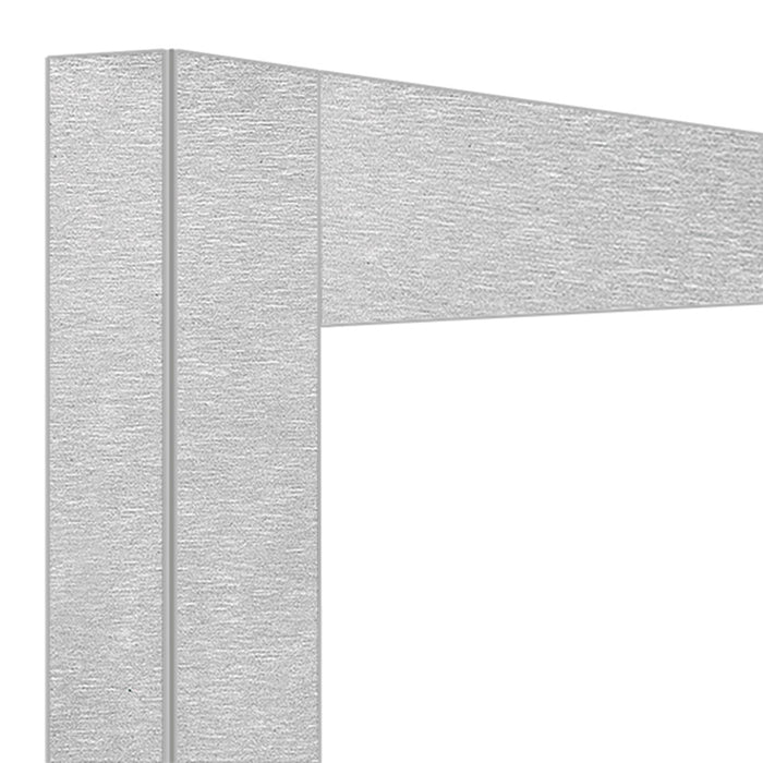Déco vitrine 530 Lt.Acier satiné