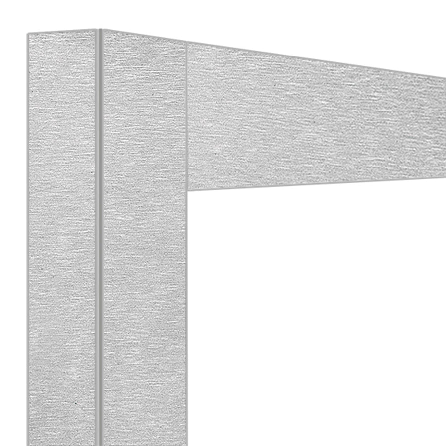 Déco jonction 2x 530 Lt. Acier satiné