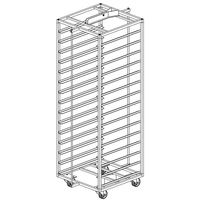 Chariot inox pour four rotatif FRM/5...