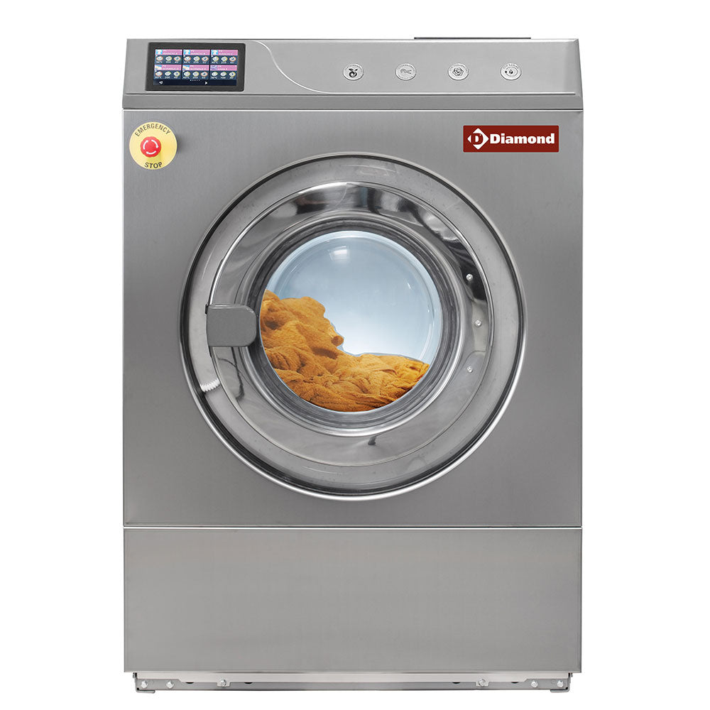 Lave-linge à sceller "inox"  18 kg, avec TOUCH SCREEN