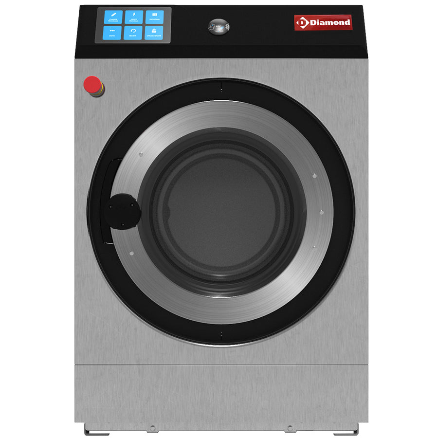 Lave-linge à super essorage, 11 kg "inox"