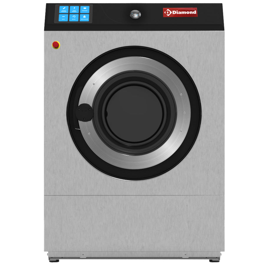 Lave-linge à super essorage, 18 kg "inox"