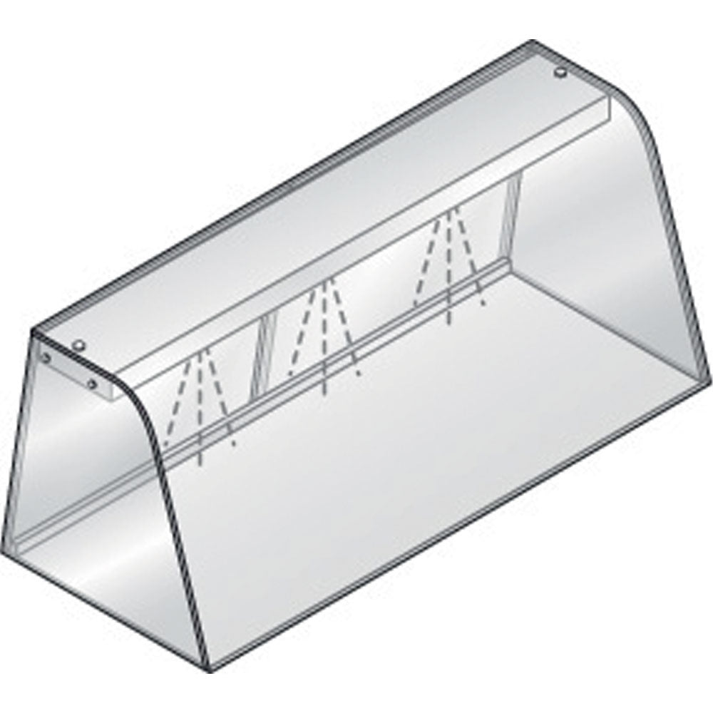 Vitrine avec élément éclairant (LED) fermée, avec portes coulissantes
