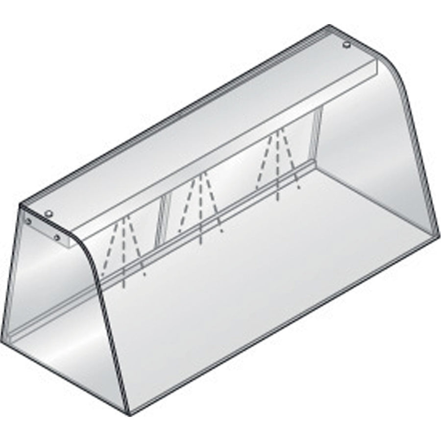 Vitrine avec élément éclairant (LED) fermée, avec portes coulissantes