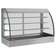 Elément top et vitrine sur 3 niveaux ouverte (avec rideau), réfrigérés, ventilés, 3x GN 1/1 (sans unité hermétique)