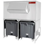 Bacs de stockage avec chariots de 2x 108 kg