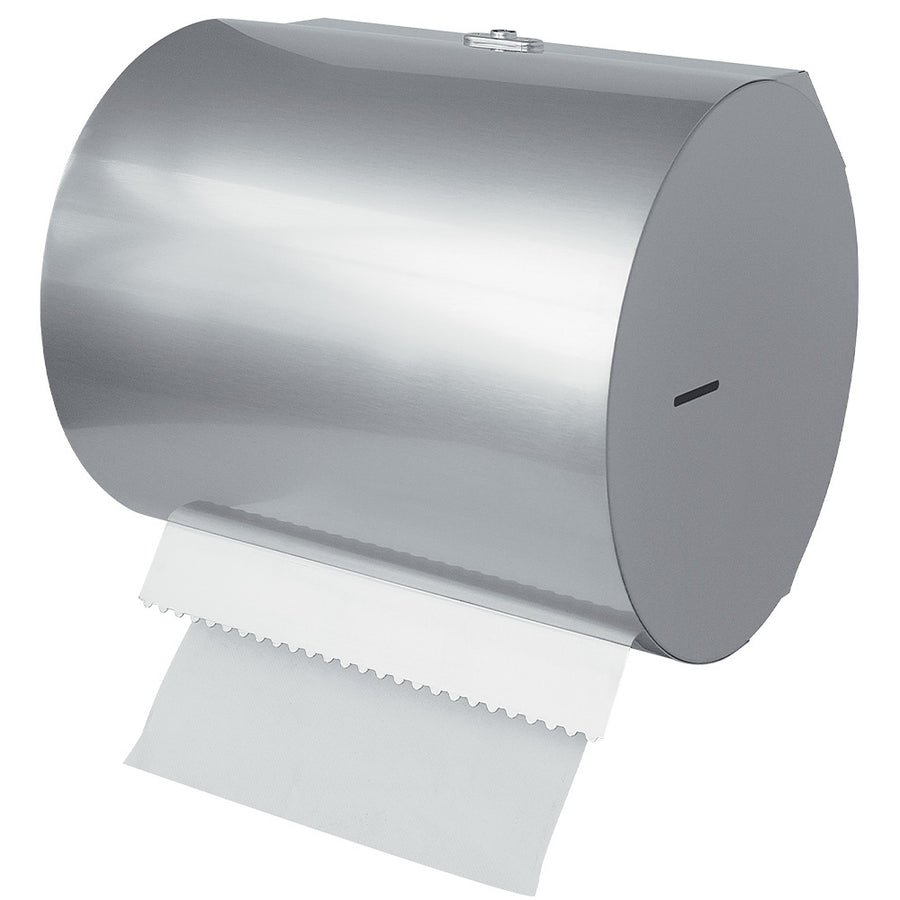 Distributeur Scottex en inox pour papier hygiénique, élégant mobilier hygiène Diamond, fixation murale moderne.