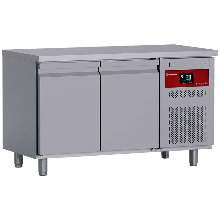 Table frigorifique ventilée, 2 portes GN 1/1, 260 Lit.