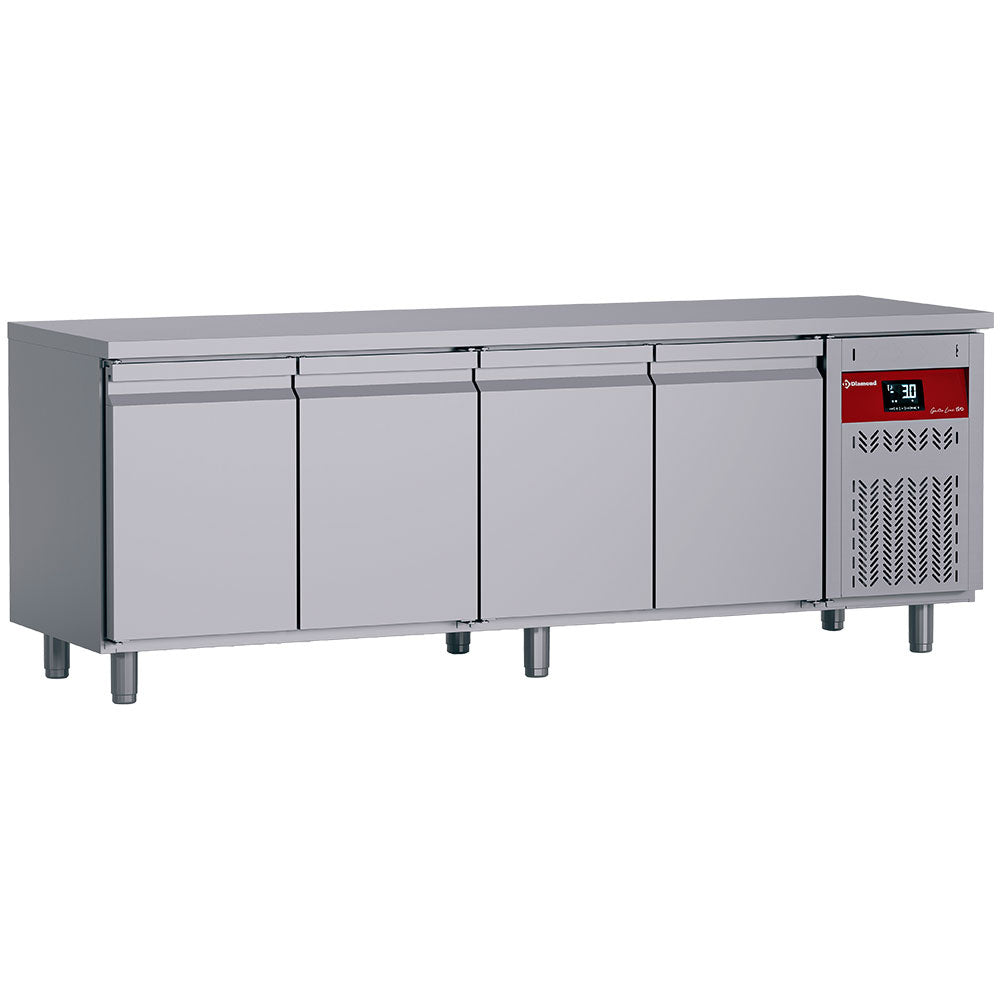 Table frigorifique ventilée, 4 portes GN 1/1, 550 Lit.