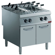 Cuiseur à pâtes électrique 2 cuves GN 1/1 sur meuble