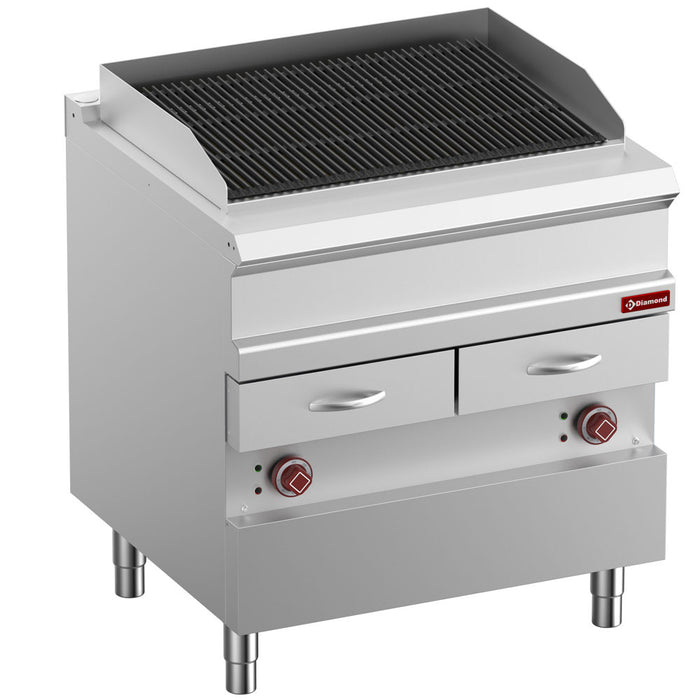 Grill Vapeur électrique, grille en fonte "double face", module 1/1