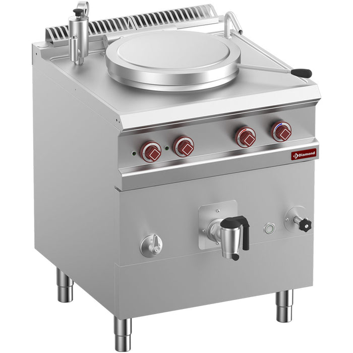 Marmite ronde électrique 50 litres, chauffage indirect