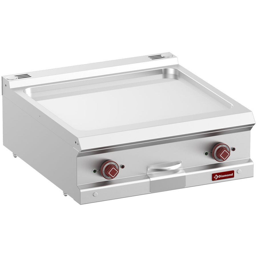 Plaque de cuisson élec., plaque lisse chrome dur, mod. 1/1  -Top-