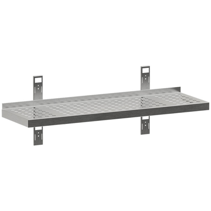 Etagère murale perforée, 2 consoles et 2 crémaillères