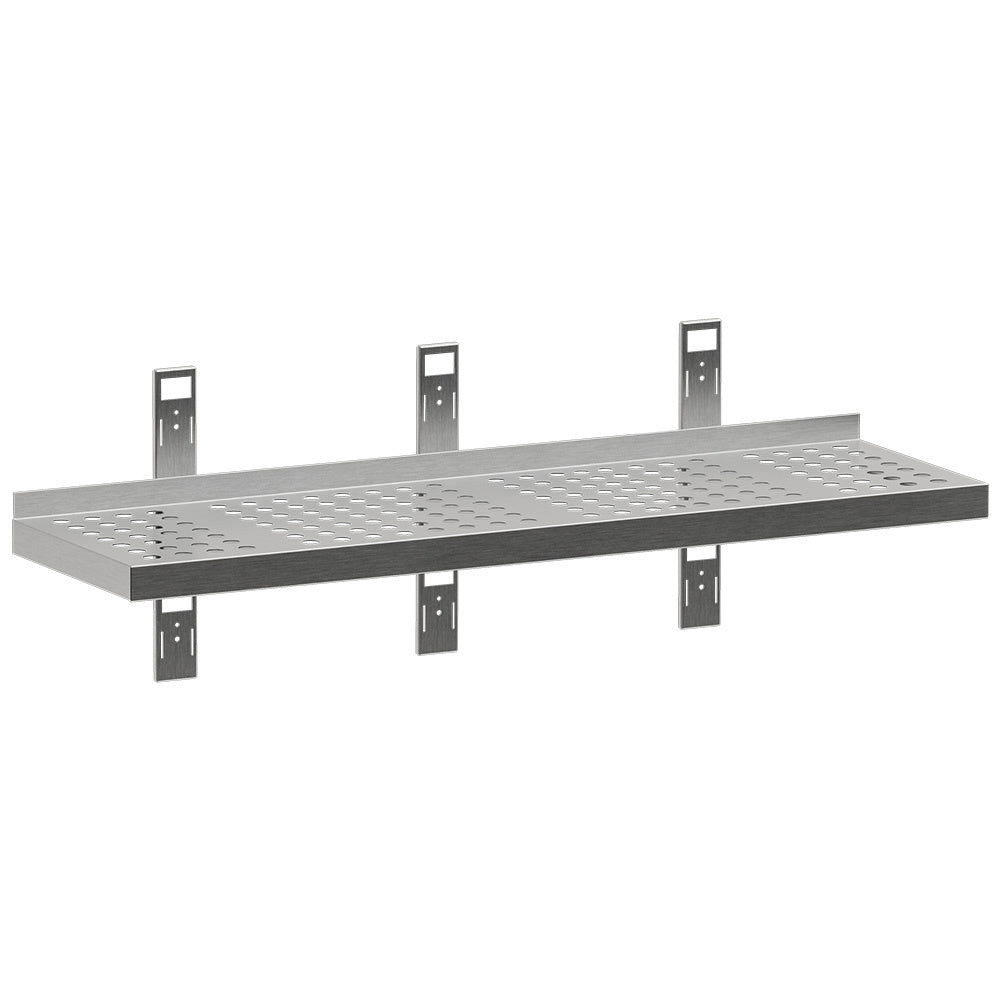 Etagère murale perforée, 3 consoles et 3 crémaillères