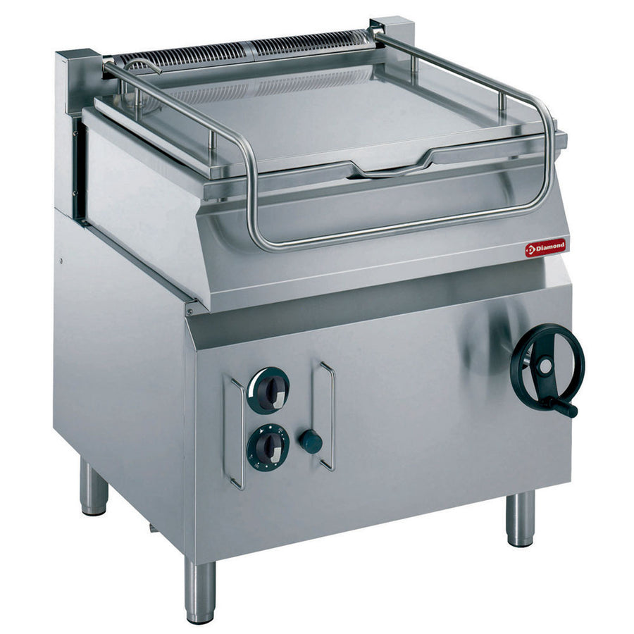 Sauteuse gaz basculante, cuve ‘’Duomat’’ 60 litres, sur meuble