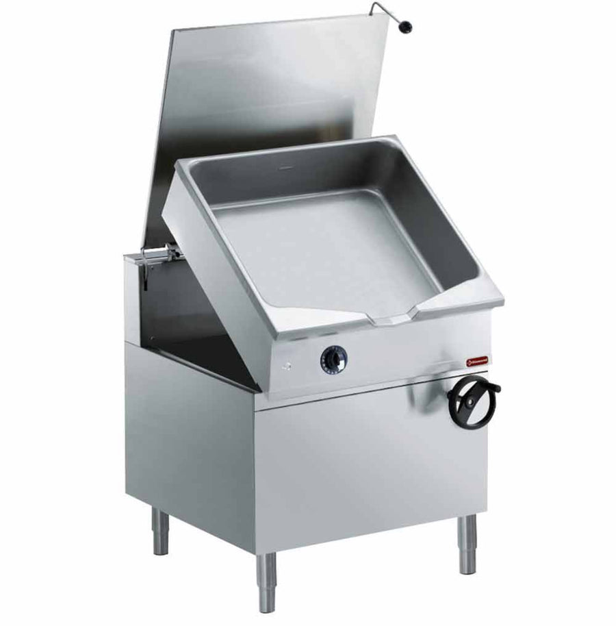 Sauteuse gaz basculante, cuve en "Duomat"  100 litres, sur meuble