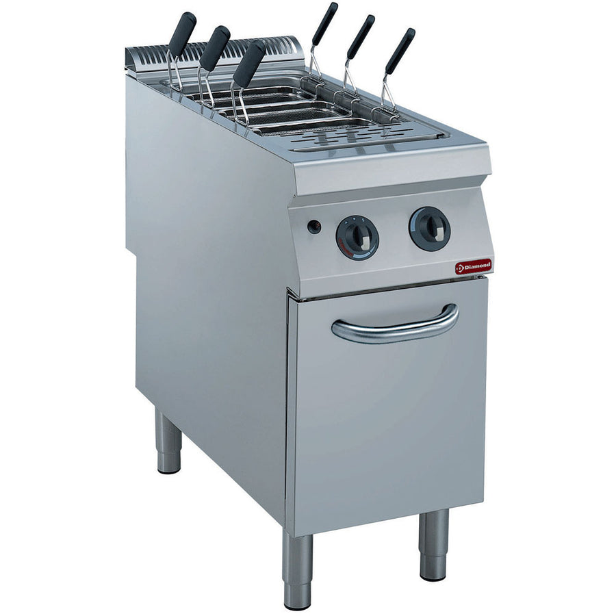 Cuiseur à pâtes gaz, 1 cuve GN 1/1, sur meuble (sans paniers)
