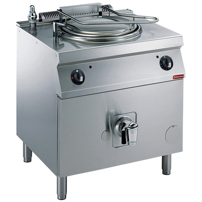Marmite gaz 150 litres, chauffage indirect, sur meuble