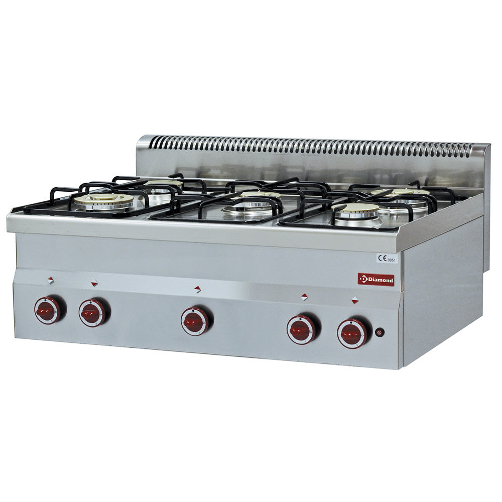 Cuisinière 5 feux gaz -Top- + KIT GICLEUR - G30 - LPG