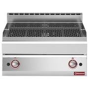 Grill-vapeur gaz, avec grille de cuisson en fonte -Top-
