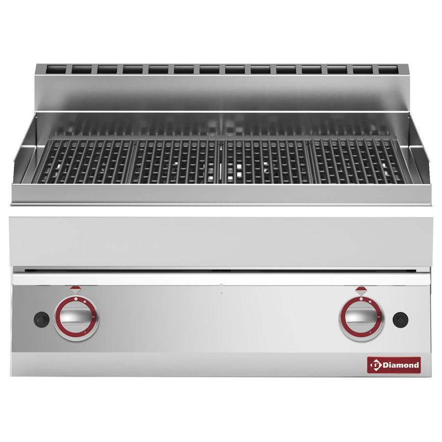Grill-vapeur gaz, avec grille de cuisson en fonte -Top-