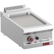 Plaque de cuisson gaz rainurée, module 1/2  -Top-