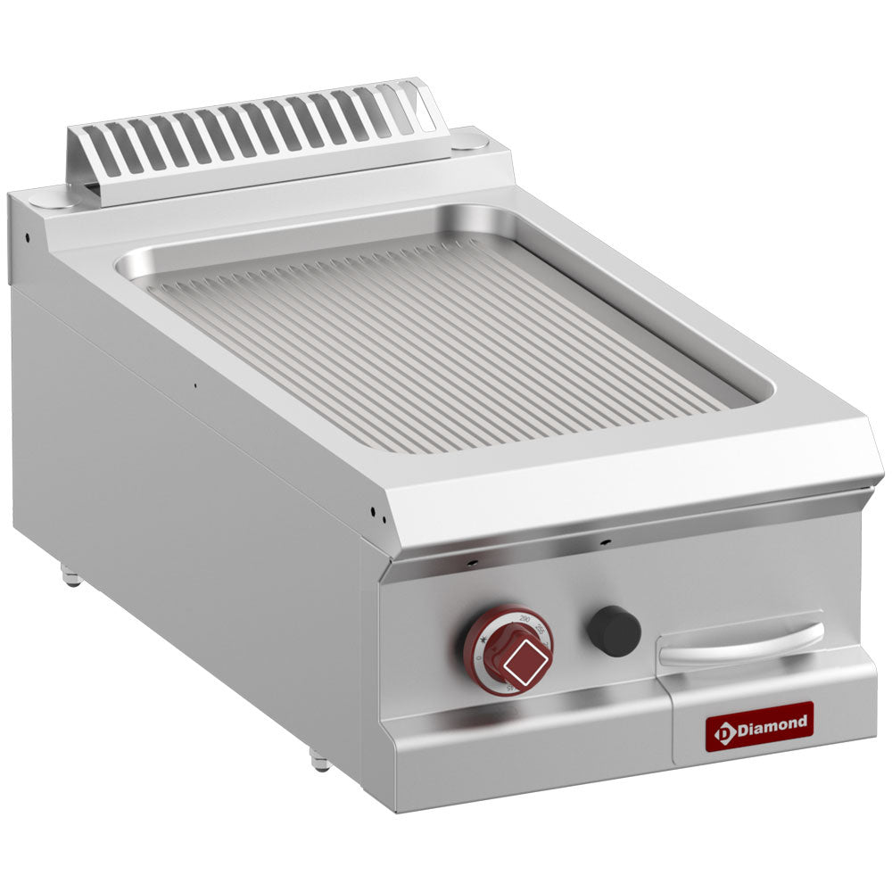 Plaque de cuisson gaz rainurée, module 1/2  -Top-