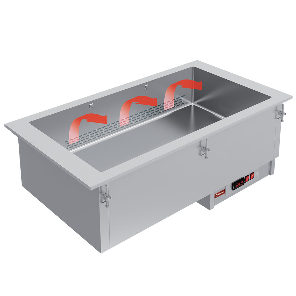 Elément bain-marie 5x GN 1/1 - à sec - ventilé